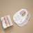 Violet Floral Cotton Baby Bib Set (3 Pack)