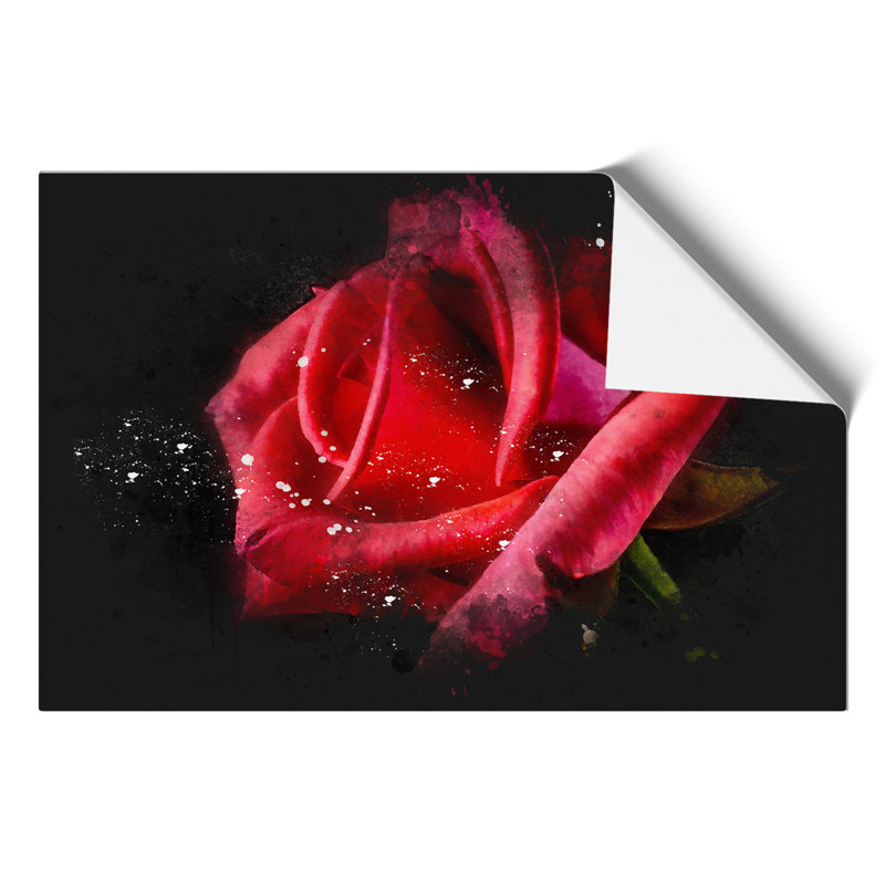 Red Rose Flower Vol.4 - Unframed Graphic Art, 30cm H x 42cm W x 0.1cm D