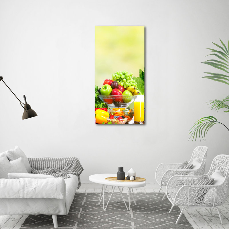 Vegetables And Fruits - Wrapped Canvas Print