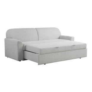 Serta Willard 89.6 Full Sleeper Sofa Modern Boho Easy Assembly Dream Coil Comfort