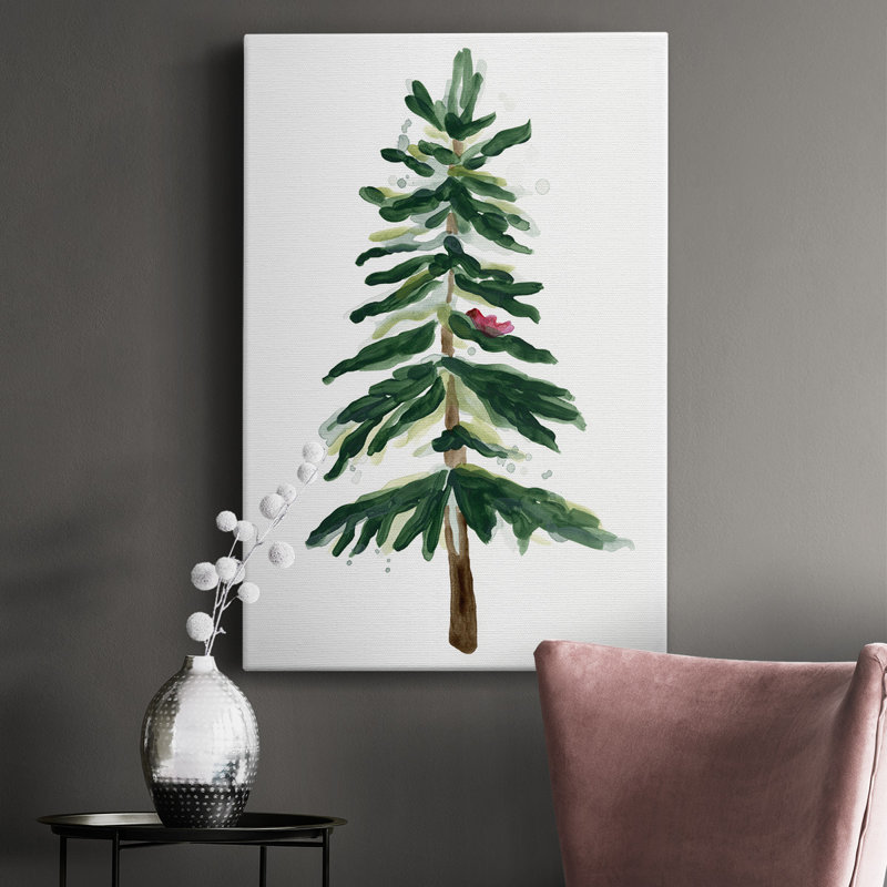 «Warm Winter Wishes VII», toile tendue avec châssis de qualité supérieure - prête à être accrochée