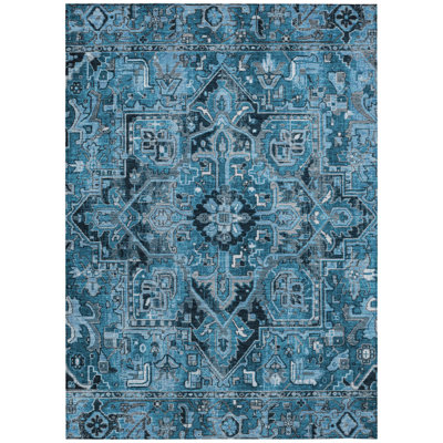 Mexia Washable Oriental Indoor / Outdoor Rug
