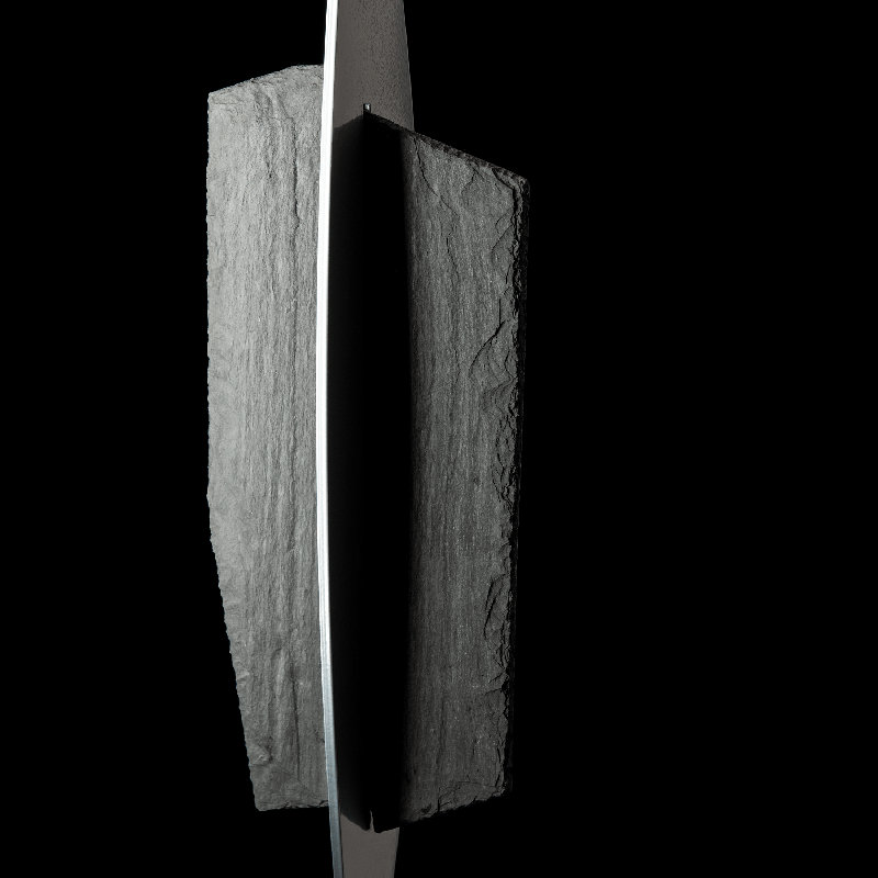 Cambrian Floor Lamp - Natural Anna Shade, Sterling