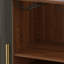 Bar 28 "cannelé avec portes tambour et rangement pour le vin-64800825