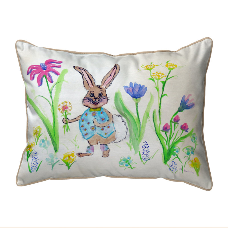 Housse et insert de coussin rectangulaire Happy Happy, Très grand