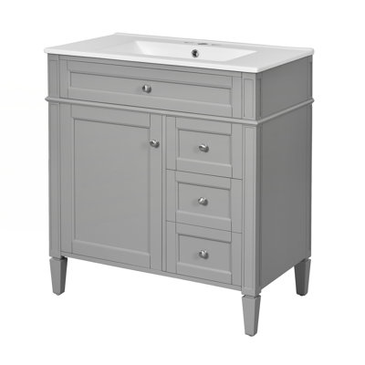 Meuble-lavabo de 30 po avec lavabo supérieur