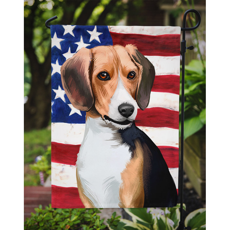 Polyester à 2 côtés 15 x 11 po drapeau de jardin, Beagle