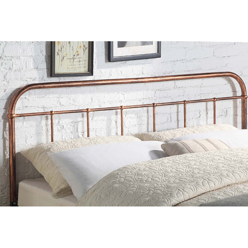 Hejira Metal Bed with Mattress, King