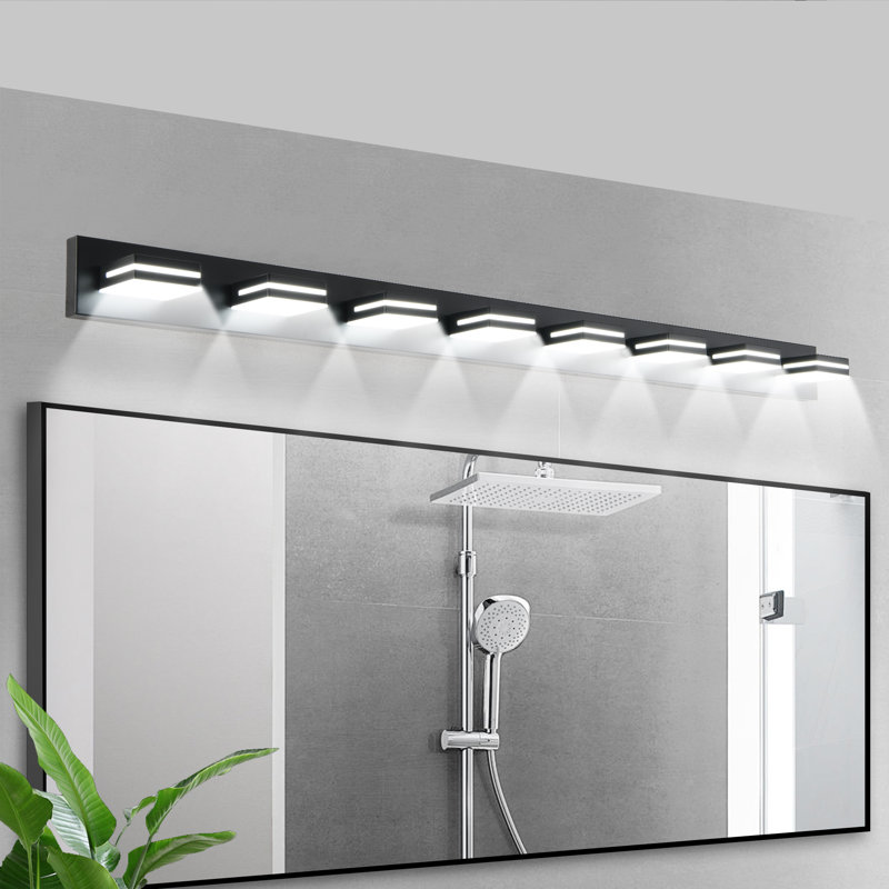 Modern Black LED Vanity Light 5-Lights Wall