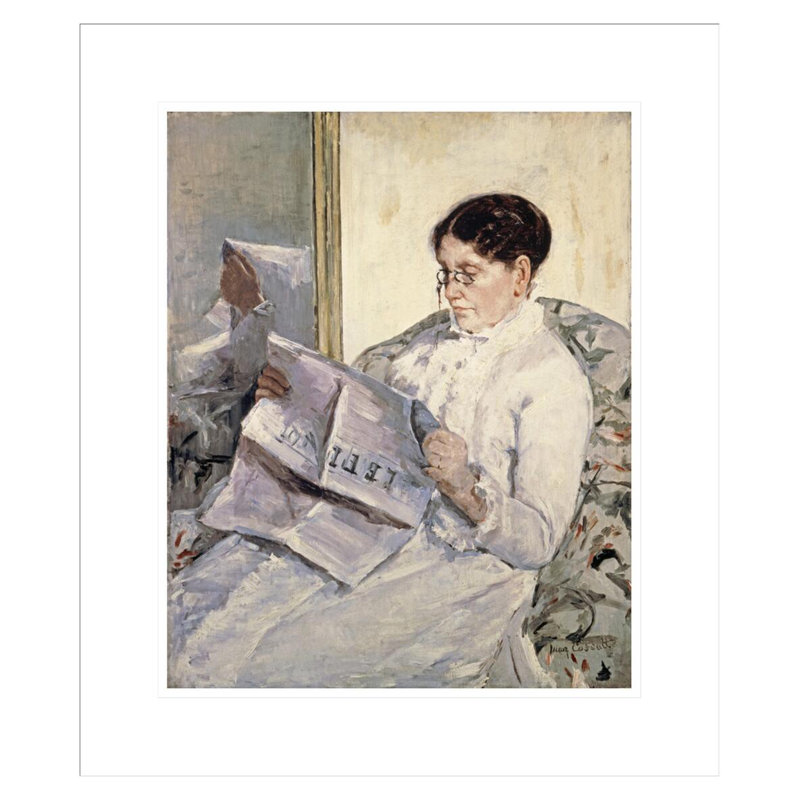 «Le Figaro» par Mary Cassatt, H 20,66 po x l 17,75 po