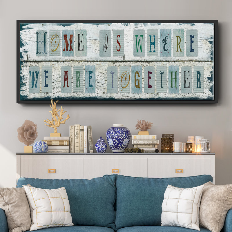 «We Are Together», toile encadrée, H 20 po x l 50 po