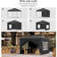 Gazebo 3 X 3 M, Folding Gazebo With Side Walls, Waterproof, Stable, Winterproof, Outdoor Garden Gazebo, Party Tent, Garden Tent, Height Adjustable, Uv Protection, Metal Frame-246813037