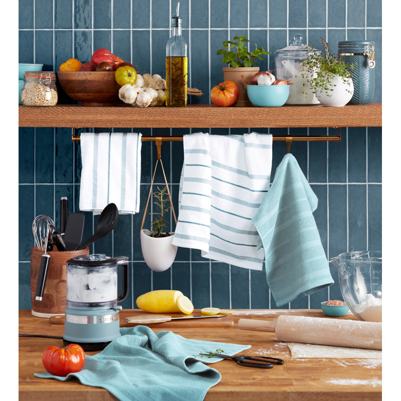 KitchenAid Albany Kitchen Towel 4-Pack Set, Milkshake Tan