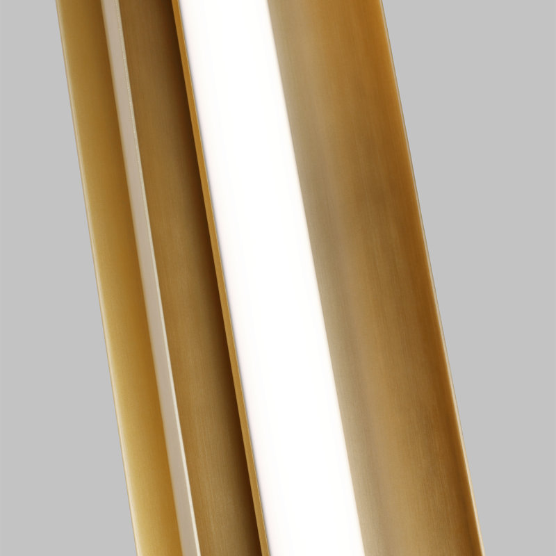 Dimmable LED Bath Bar, Burnished Brass