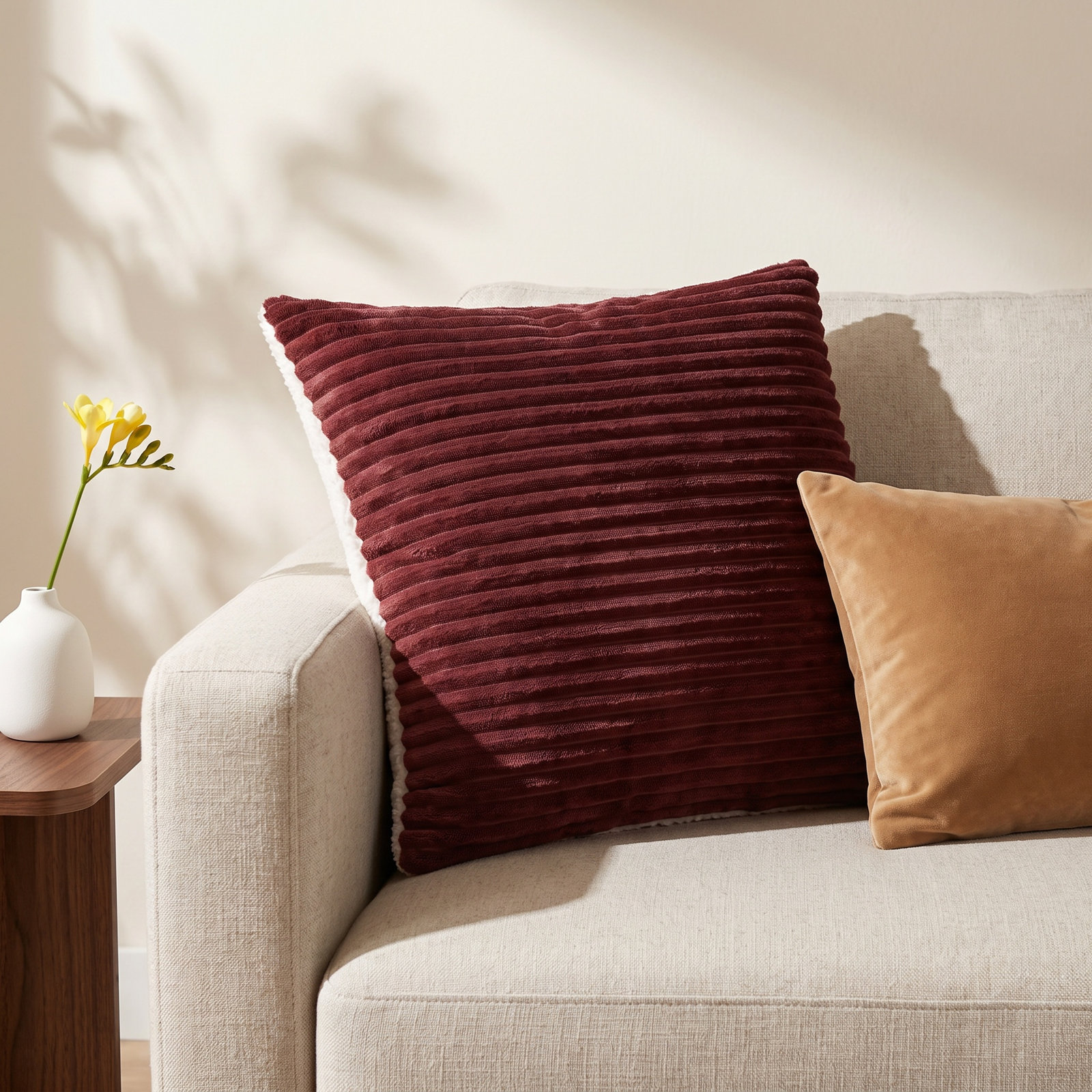 Everett 20" x 20" Throw Pillow, Brick