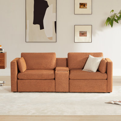 Winfree 2- Piece Upholstered Sofa With Console