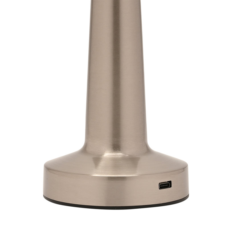 USB LED Touch Table Lamp, Silver