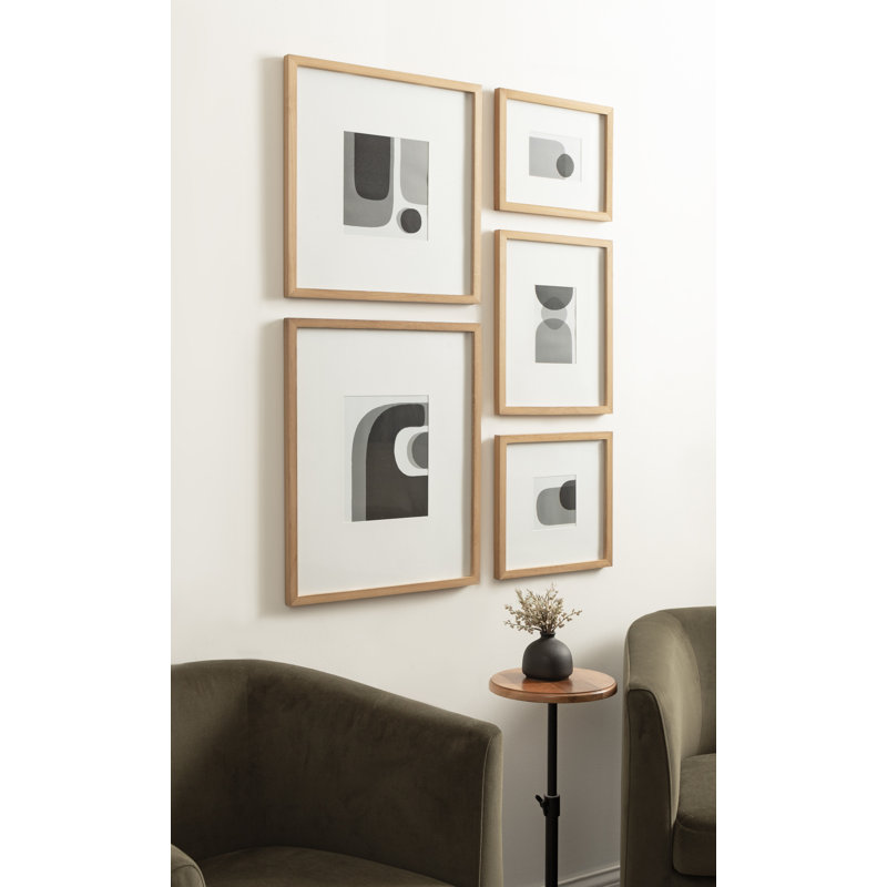 Ensemble de cinq cadres photo Gallery, Noir