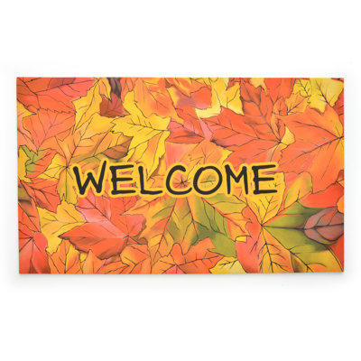 Non-Slip Floral Doormat