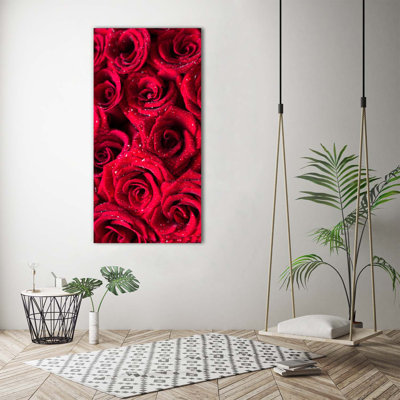 Red Roses - Wrapped Canvas Print