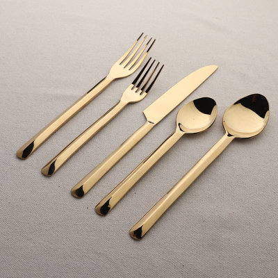 INOX Artisans Ariella Bronze Flatware Set, 20 Piece Place Setting (Service for 4)