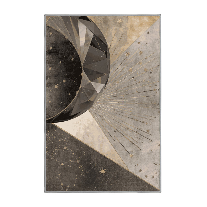 Tapis chic et luxueux lavable à la machine Pantelie, 8 x 10