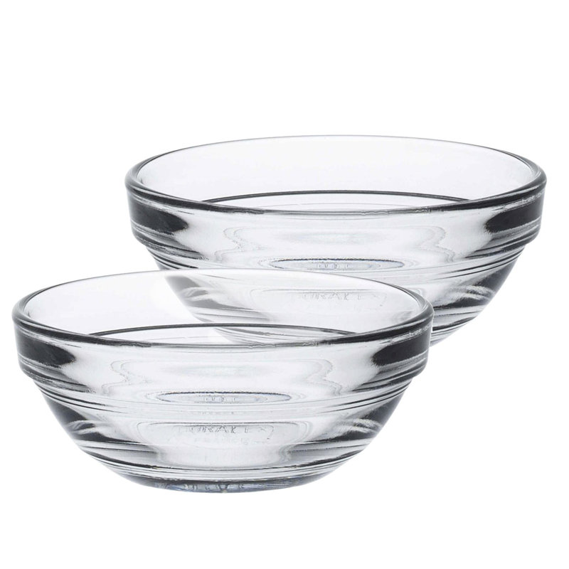 Duralex - Lys Glass Stacking Bowls for Kitchen, Serving - 7.5cm (3")