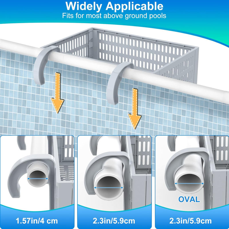 Panier de rangement pliable pour jouets de piscine