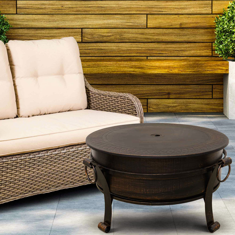 Bulle Round Steel Wood Burning Smokeless Fire Pit