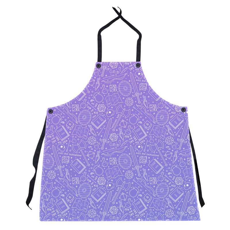 Bib Apron, Purple/Blue