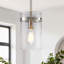 Luminaire suspendu 1 lumière avec îlot de cuisine Levona (finition nickel) Levona-1432405170