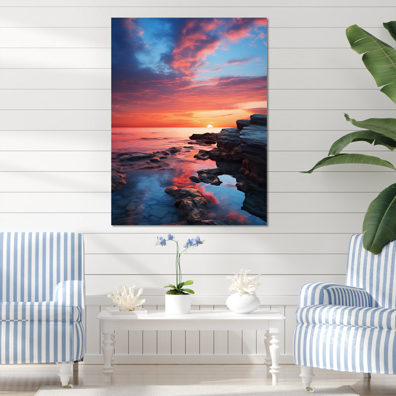 Valmont Coastal Serenity III, H 32 po x l 24 po x P 1 po, Toile tendue
