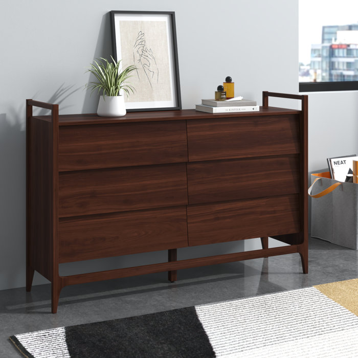 Wade Logan® Aundrea 6 - Drawer Dresser & Reviews | Wayfair