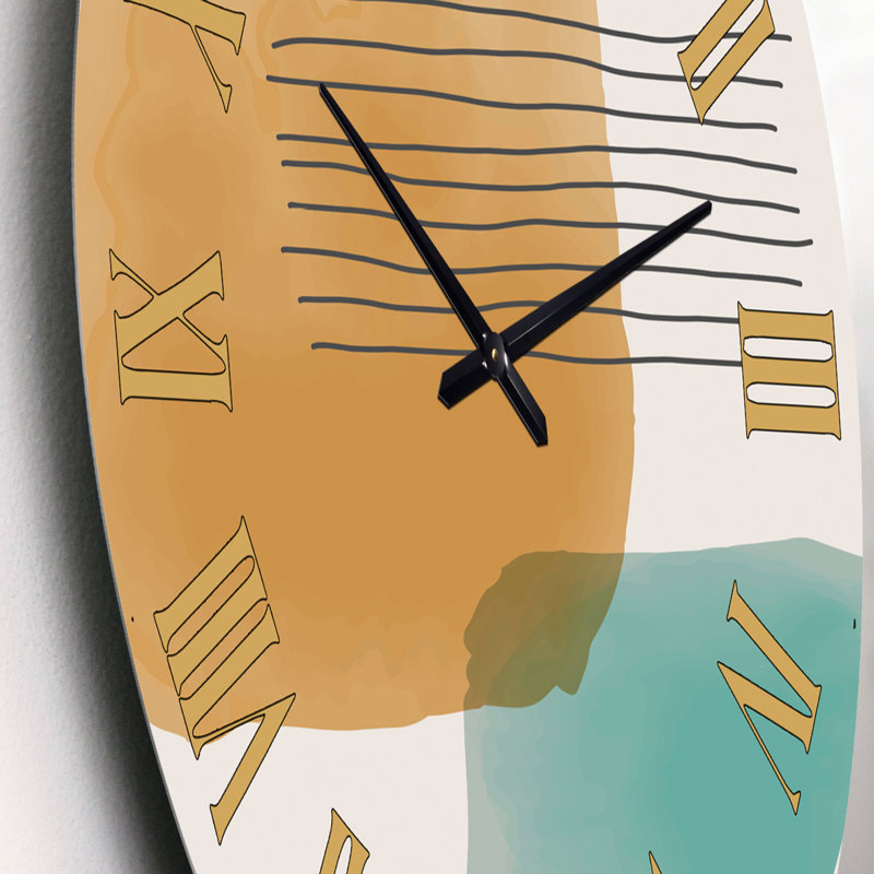 Minimal élémentaire organique et géométrique compostions XX XXV - horloge murale moderne, Petit