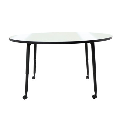 Adapte 60 Round Dry-Erase Activity Table with Adjustable Tapered Legs - Whiteboard/North Sea