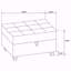 Canapé modulaire avec repose-pieds 2 pièces Balta Grey
