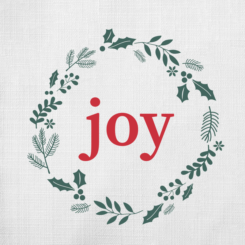 coussin décoratif en polyester Christmas-05, 20 po x 20 po
