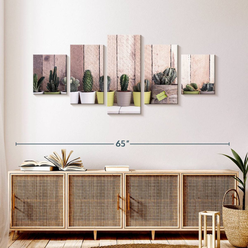 Pots de plantes succulentes, H 24 po x l 55 po