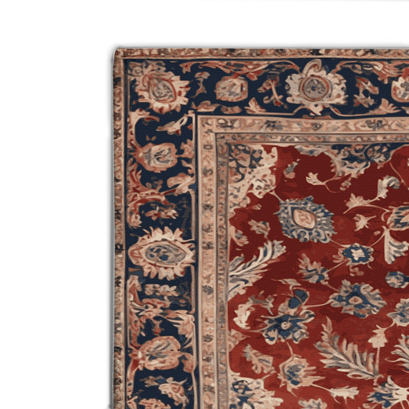 Tapis d'intérieur et d'extérieur brun Persian, Rectangulaire 2 pi x 3 pi