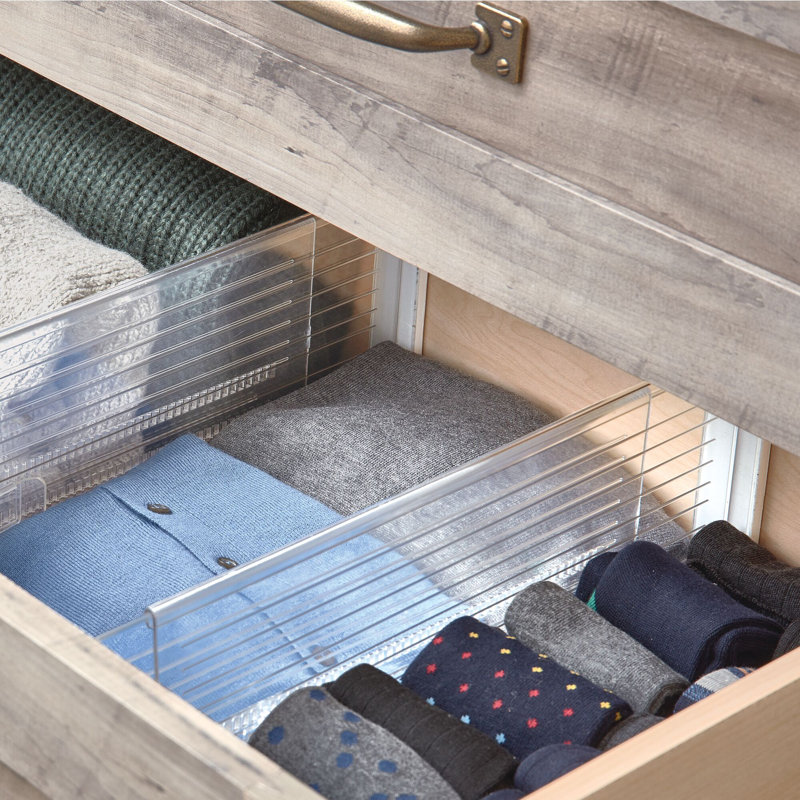 Cloisons de tiroir profondes extensibles en plastique - Organisation pour les tiroirs de cuisine, de salle de bain, de commode ou de bureau