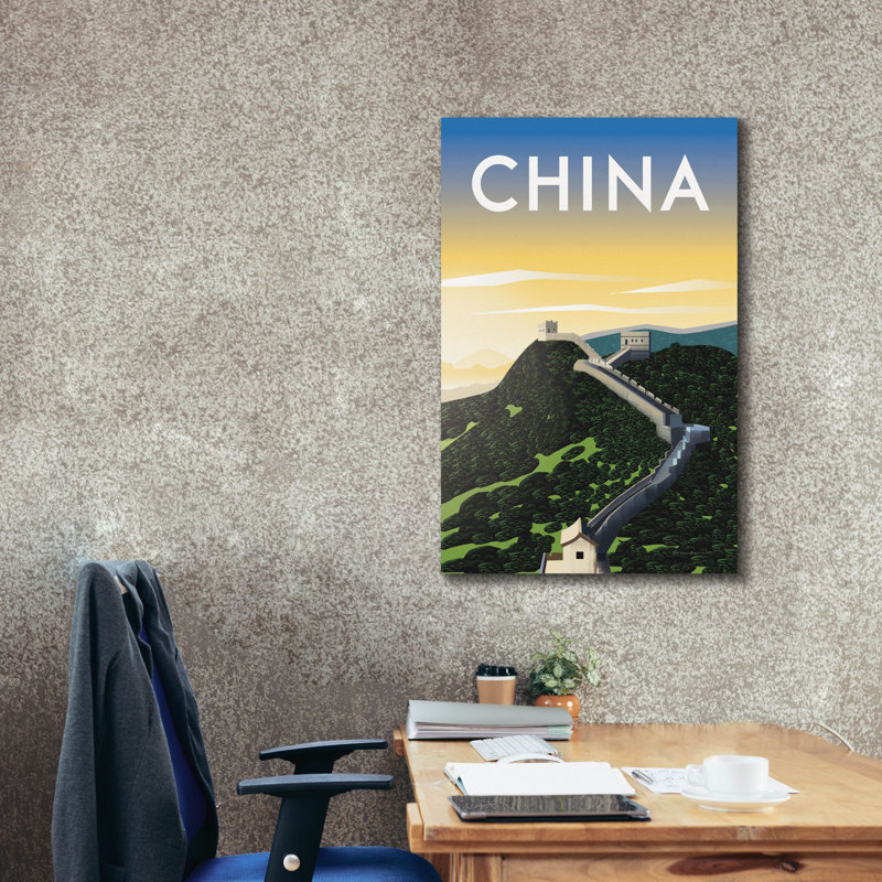 "Epic Graffiti" China "par Omar Escalante, art mural sur toile, H 40 po x l 26 po