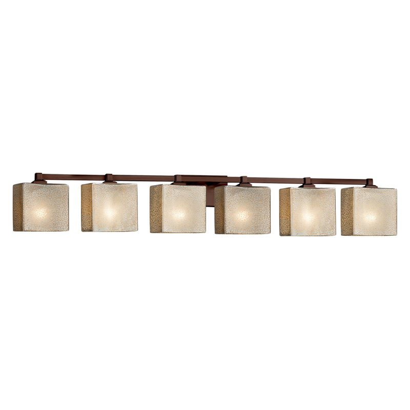 Éclairage pour meuble-lavabo 6 lumières Casson, Bronze foncé