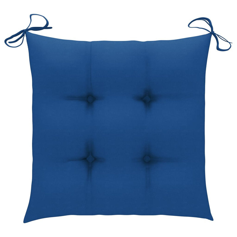 Outdoor Seat Cushion, 2.8" H x 15.7" W x 15.7" D, Blue