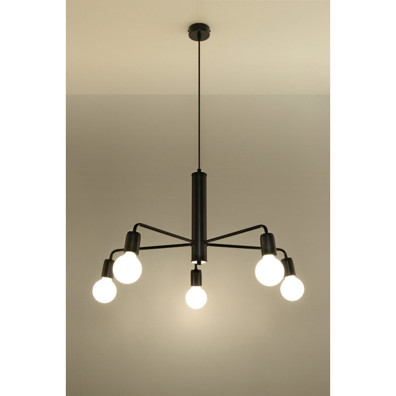 Carlsen 5 - Light Black Cluster Pendant