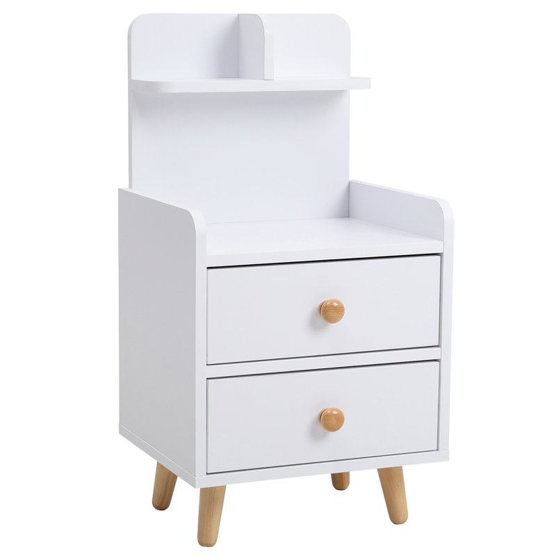 Zeno 36.5cm W Manufactured Wood Bedside Table