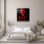 Superbe peinture décorative en verre trempé de 31,5 po x 31,5 po | 100% verre trempé, épaisseur: 0,16 pouce | Imprimé UV pour des couleurs éclatantes et une durabilité | Décoration murale parfaite pour le salon, la chambre à coucher ou le bureau, design élégant et moderne-1824789433-1824789432