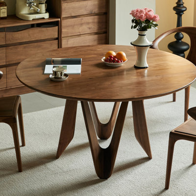 Black Walnut Dining Table with Exquisite Design.