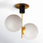 Drake 2 Light Glass Semi Flush Mount
