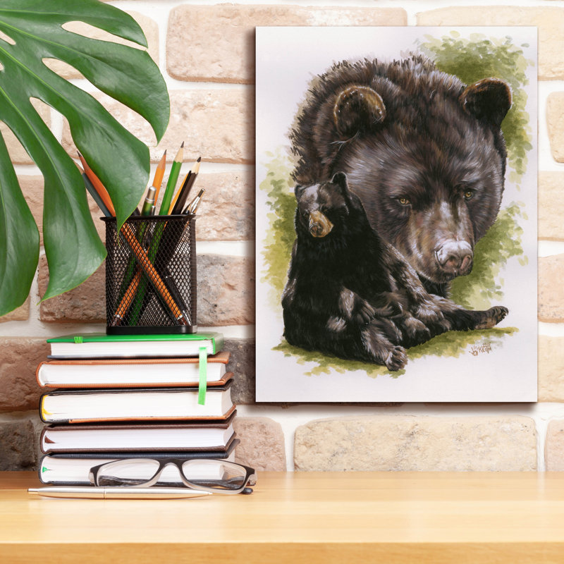 «Ebony» par Barbara Keith, art mural sur toile, H 16 po x l 12 po x P 0,75 po