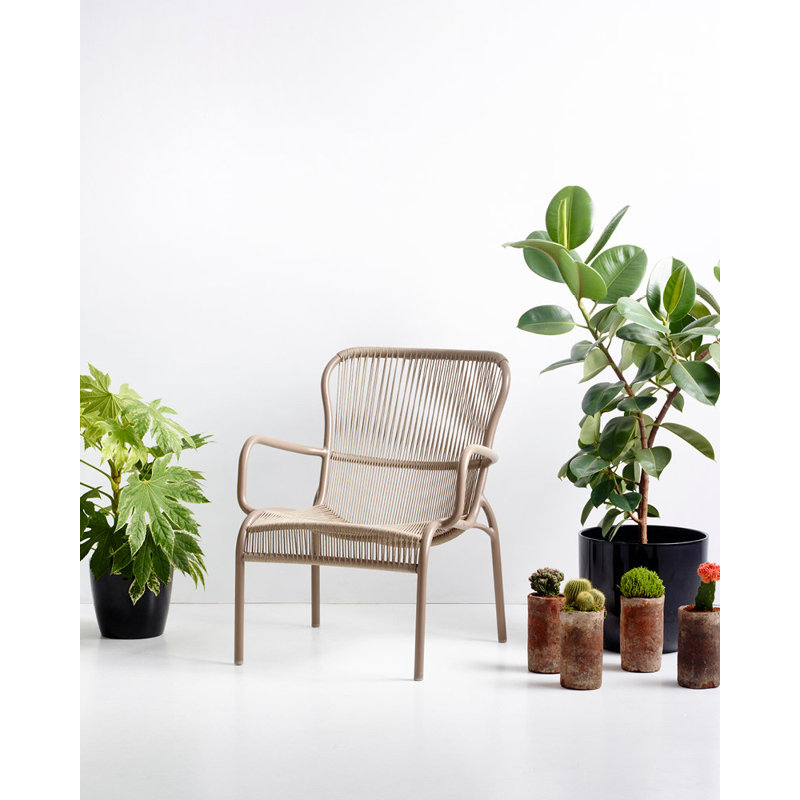 Loop Outdoor Lounge Chair, Taupe